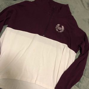 Vs pink half zip
